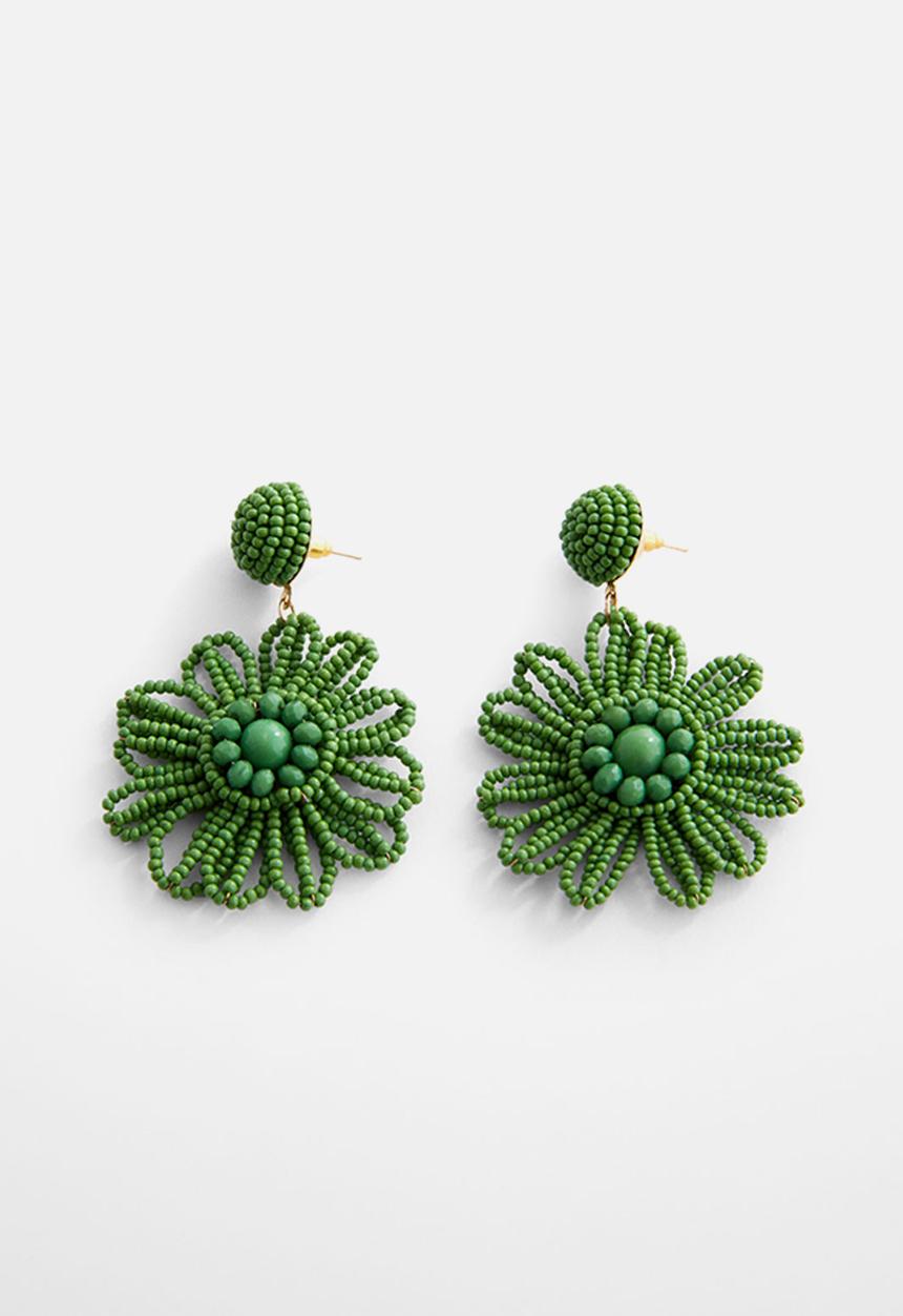 MANGO - Earrings rossana - green