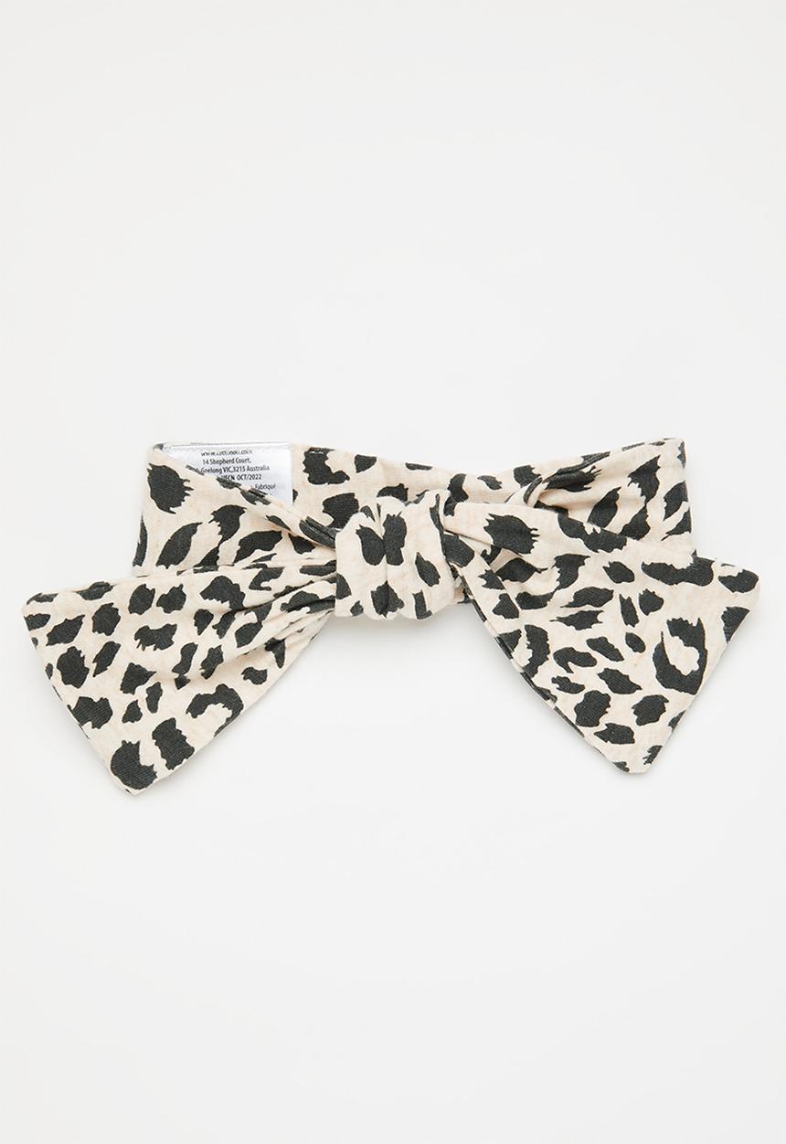 Cotton On - The bow tie headband - caramel marle summer ocelot