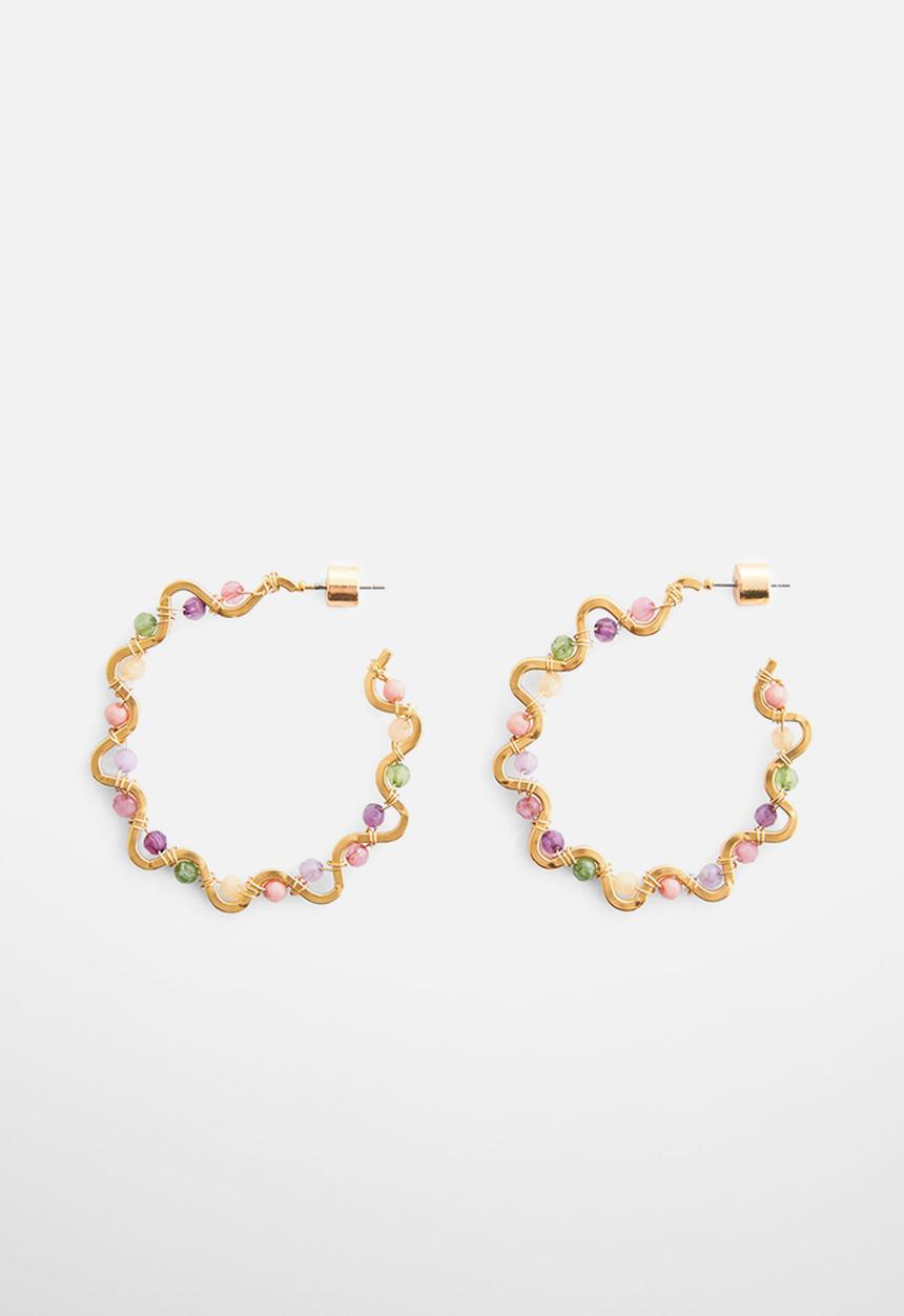 MANGO - Earrings ronda - gold