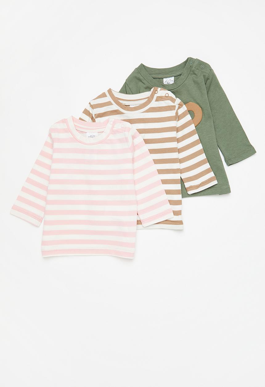 Cotton On - 3 Pack jamie long sleeve tee - multi