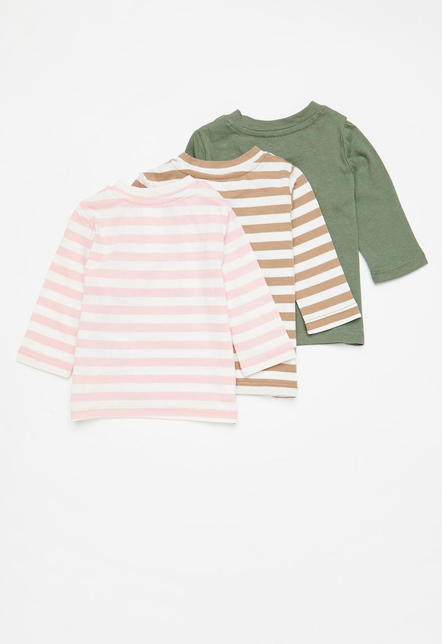 Cotton On - 3 Pack jamie long sleeve tee - multi