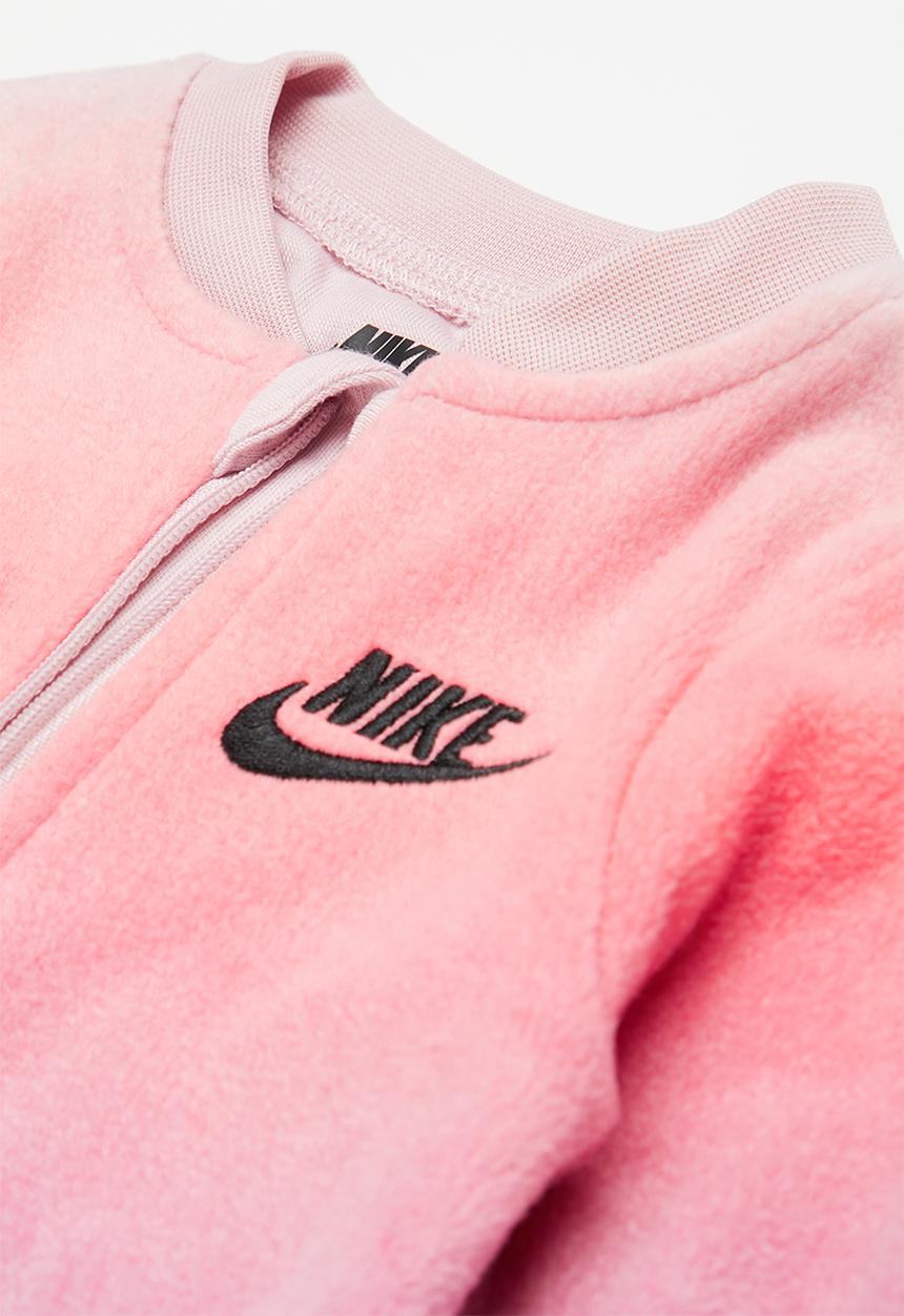 Nike - Nike girls printed club footed coverall - elemental pink