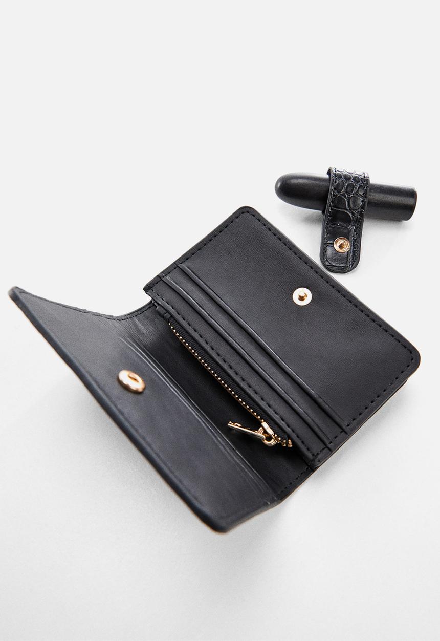 MANGO - Wallet leticia - black