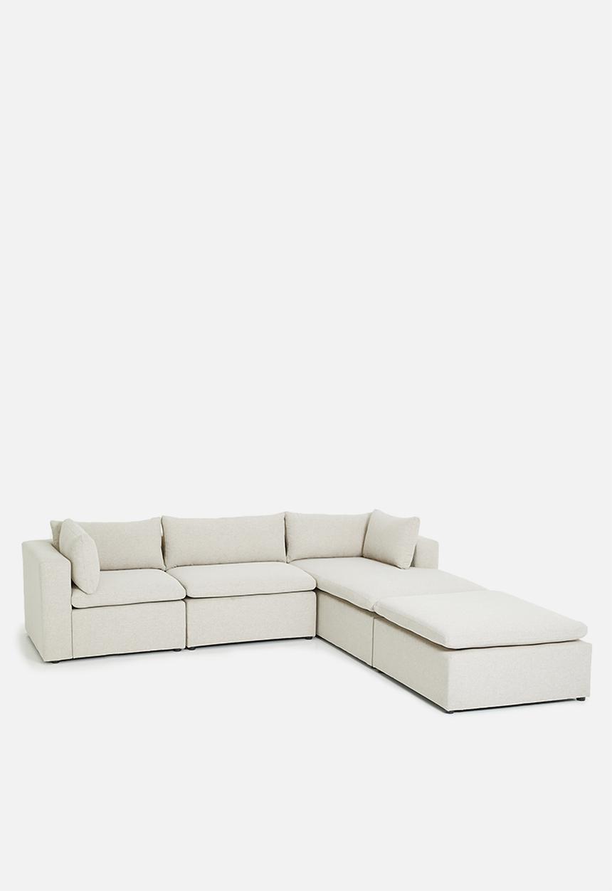 Sixth Floor - Halo modular ottoman - natural