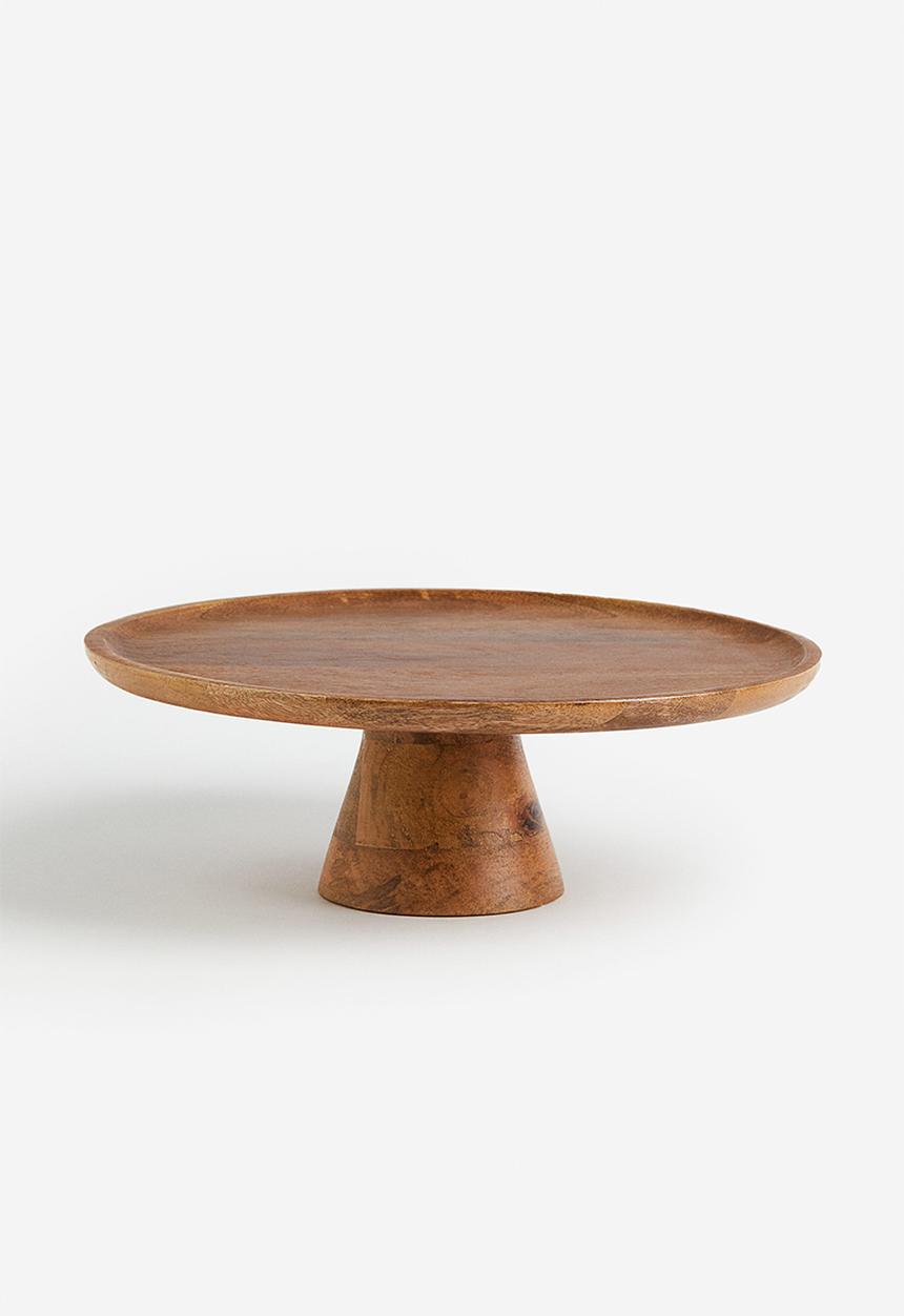 H&M - Mango wood cake stand - brown