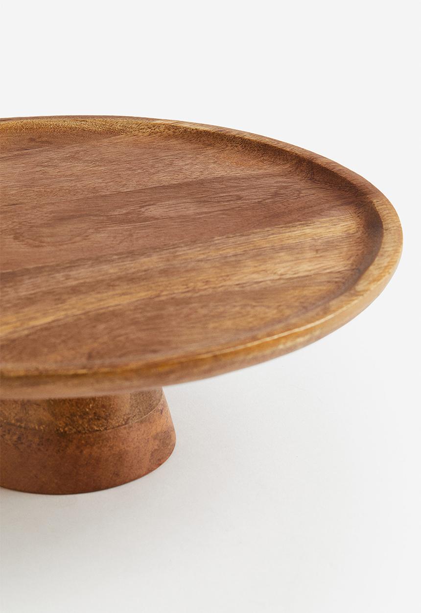 H&M - Mango wood cake stand - brown