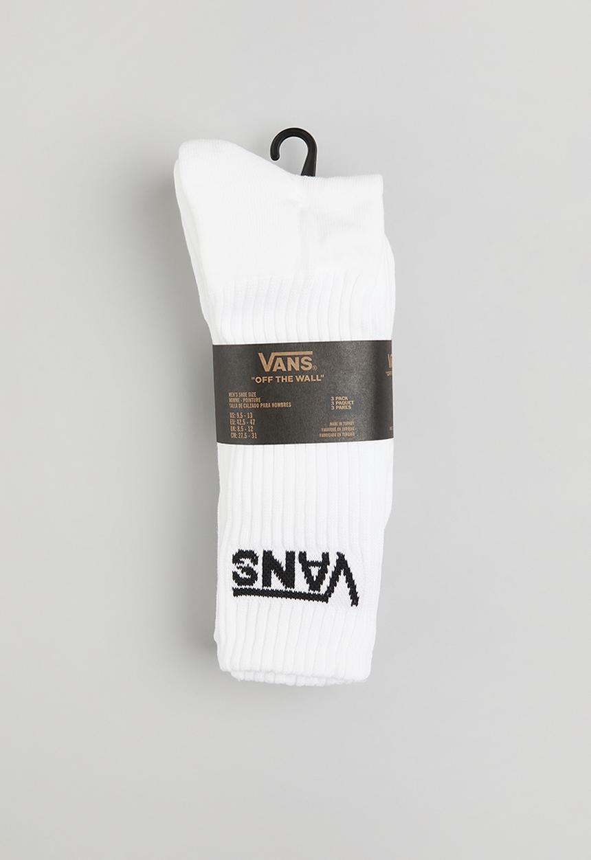 Vans - Mn 3 pack classic crew - white 