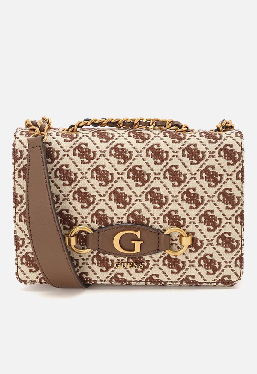 GUESS - Izzy convertible xbody flap - brown logo