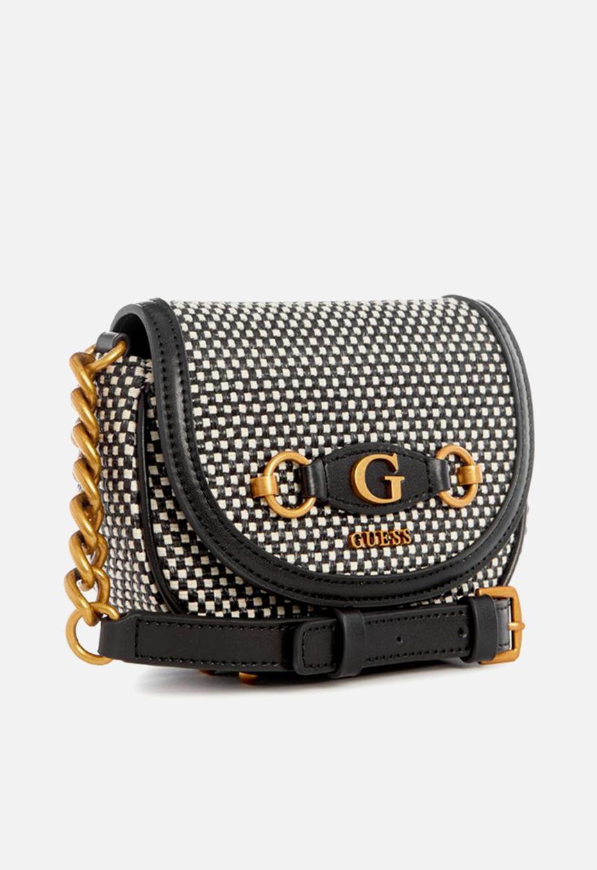 GUESS - Izzy mini crossbody flap - black