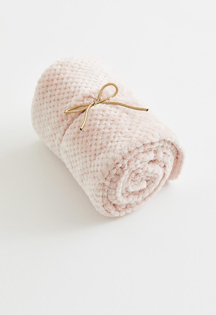 H&M - Fleece blanket - light pink