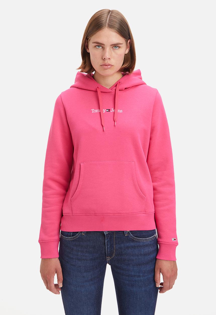 Tommy Hilfiger - Reg serif linear hoodie - jewel pink