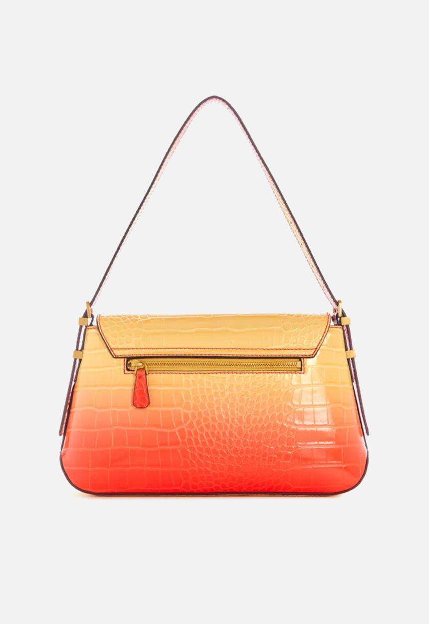 GUESS - Desideria flap shoulder bag - bellini ombre