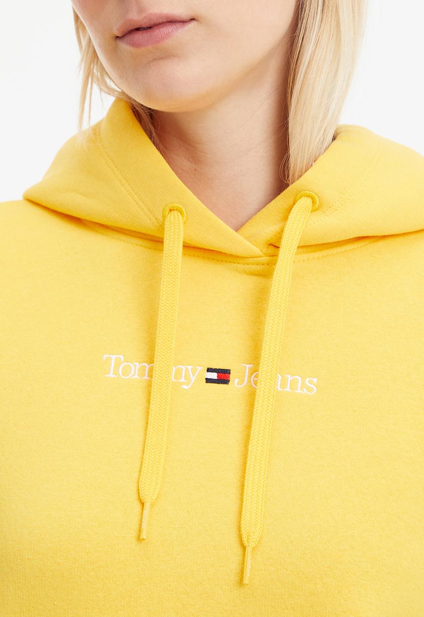 Tommy Hilfiger - Reg serif linear hoodie - warm yellow