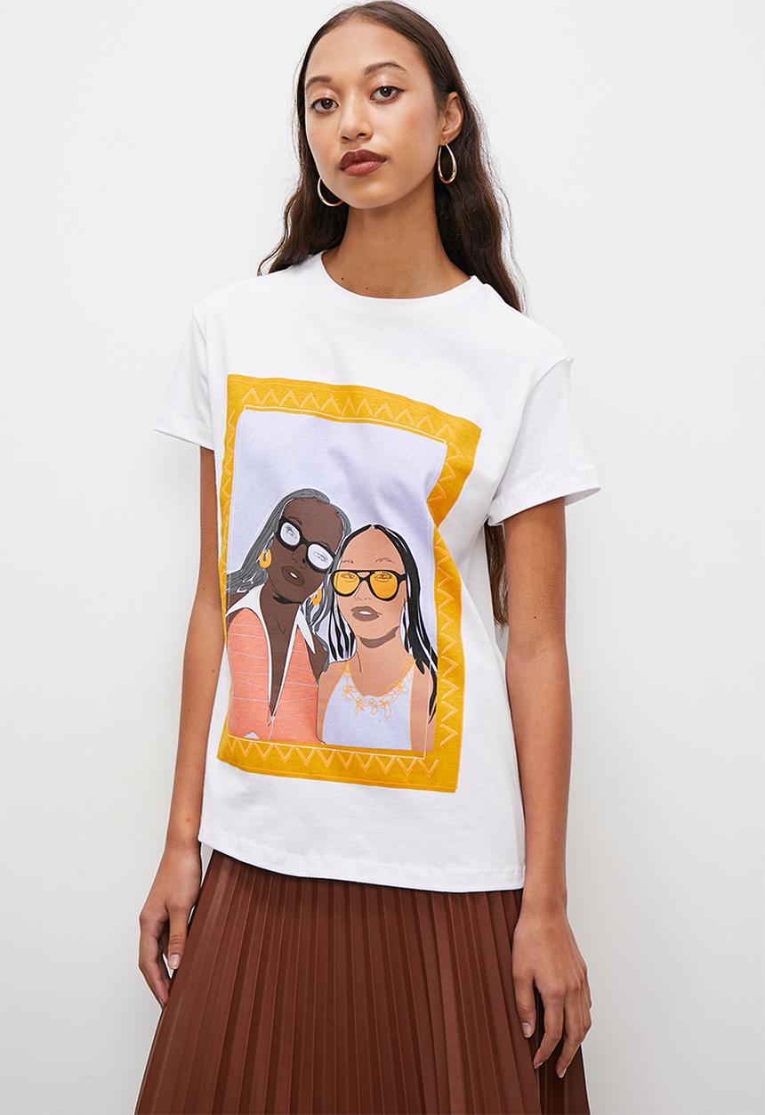 Superbalist - Short sleeve graphic tee - white placement print