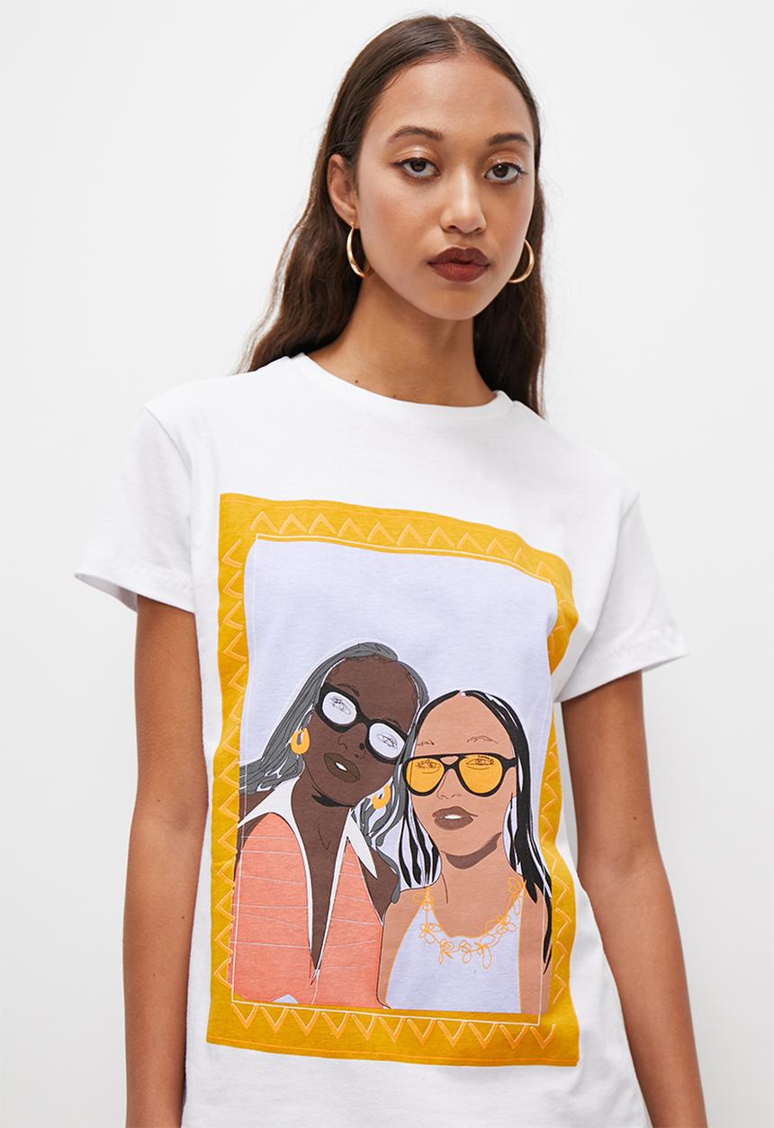 Superbalist - Short sleeve graphic tee - white placement print