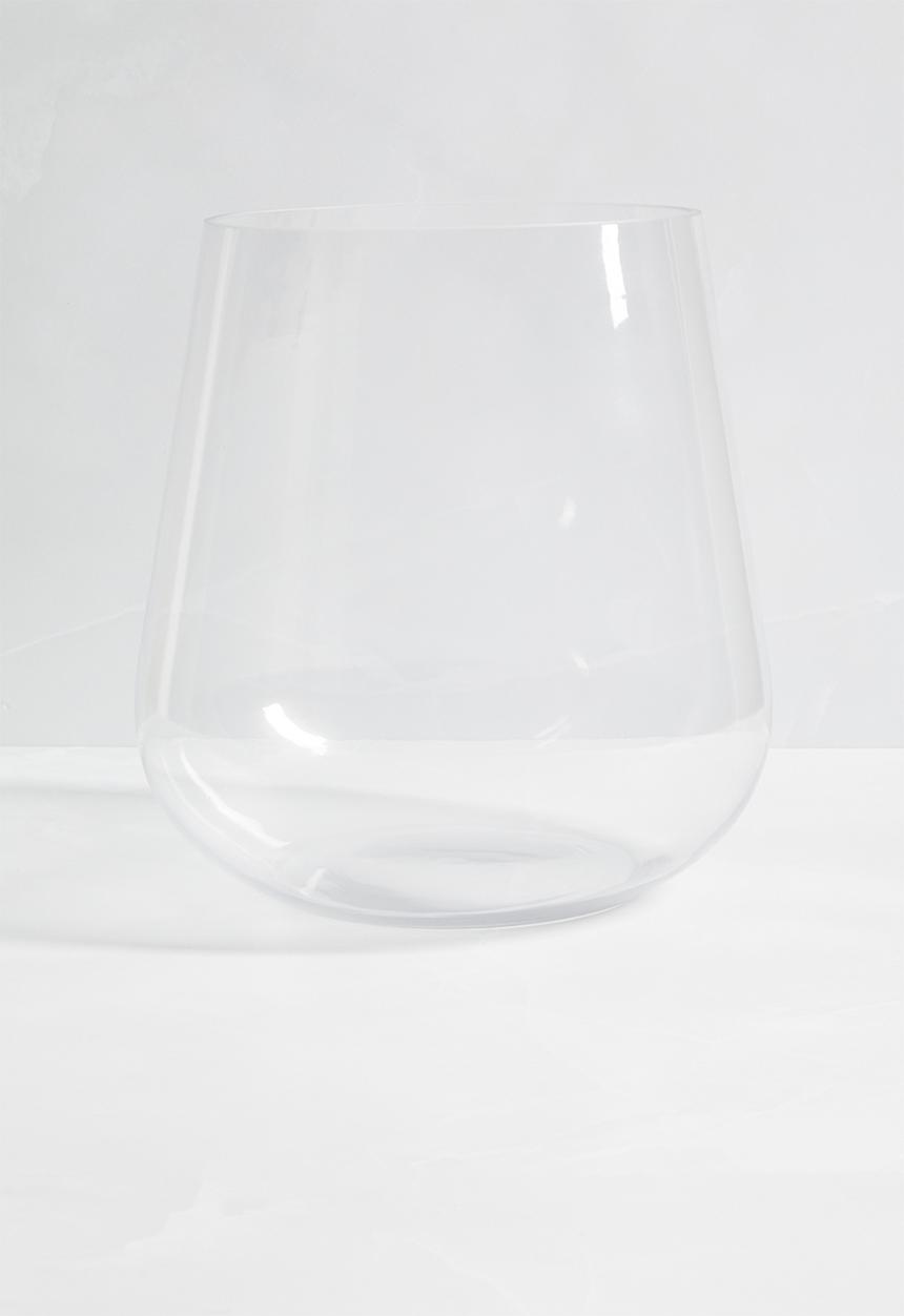 Silk By Design - Bulb glass vase - clear