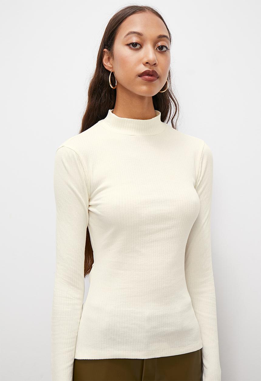 Superbalist - Ls funnel neck with chain detail - ecru