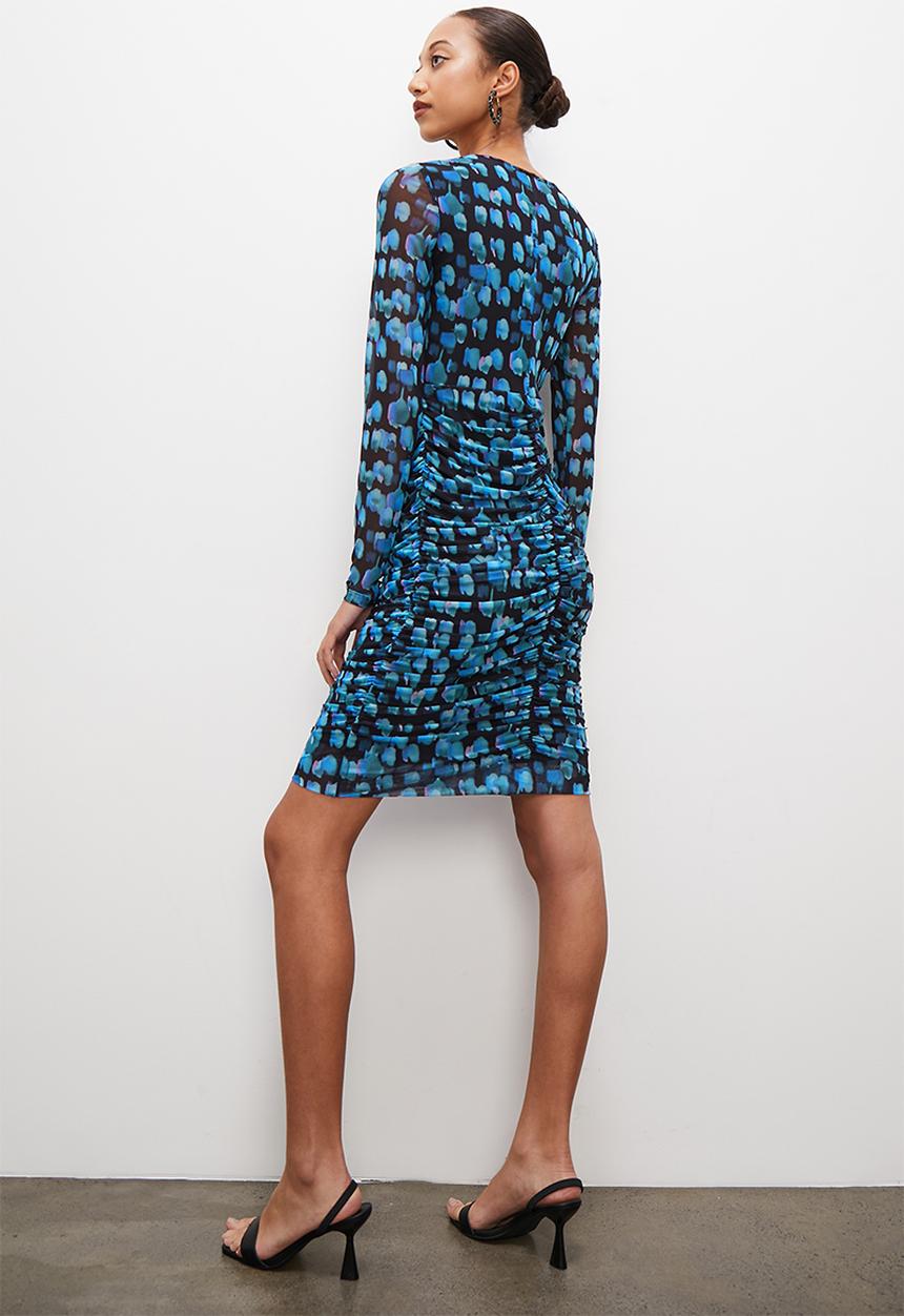 Superbalist - Corset detail ruched mini dress - sea skin