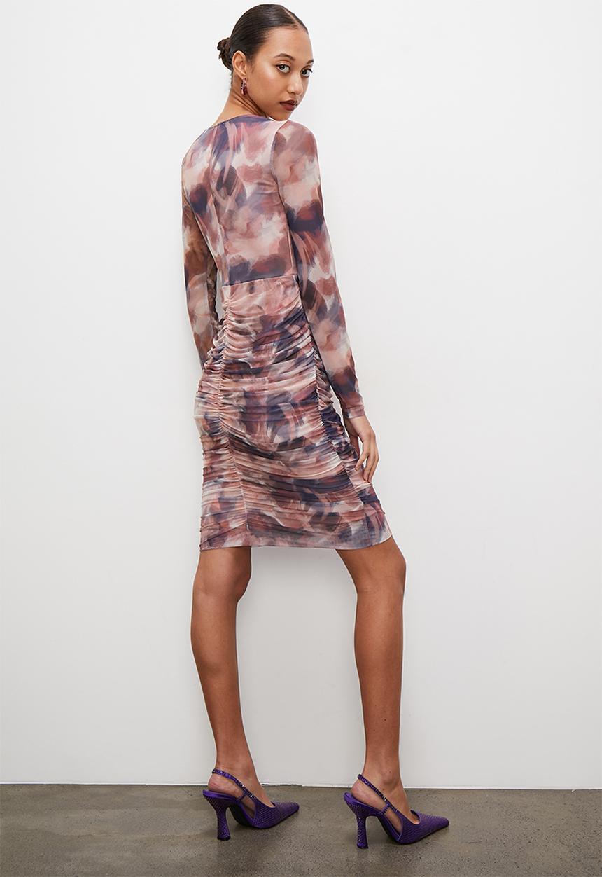 Superbalist - Corset detail ruched mini dress - soft focus