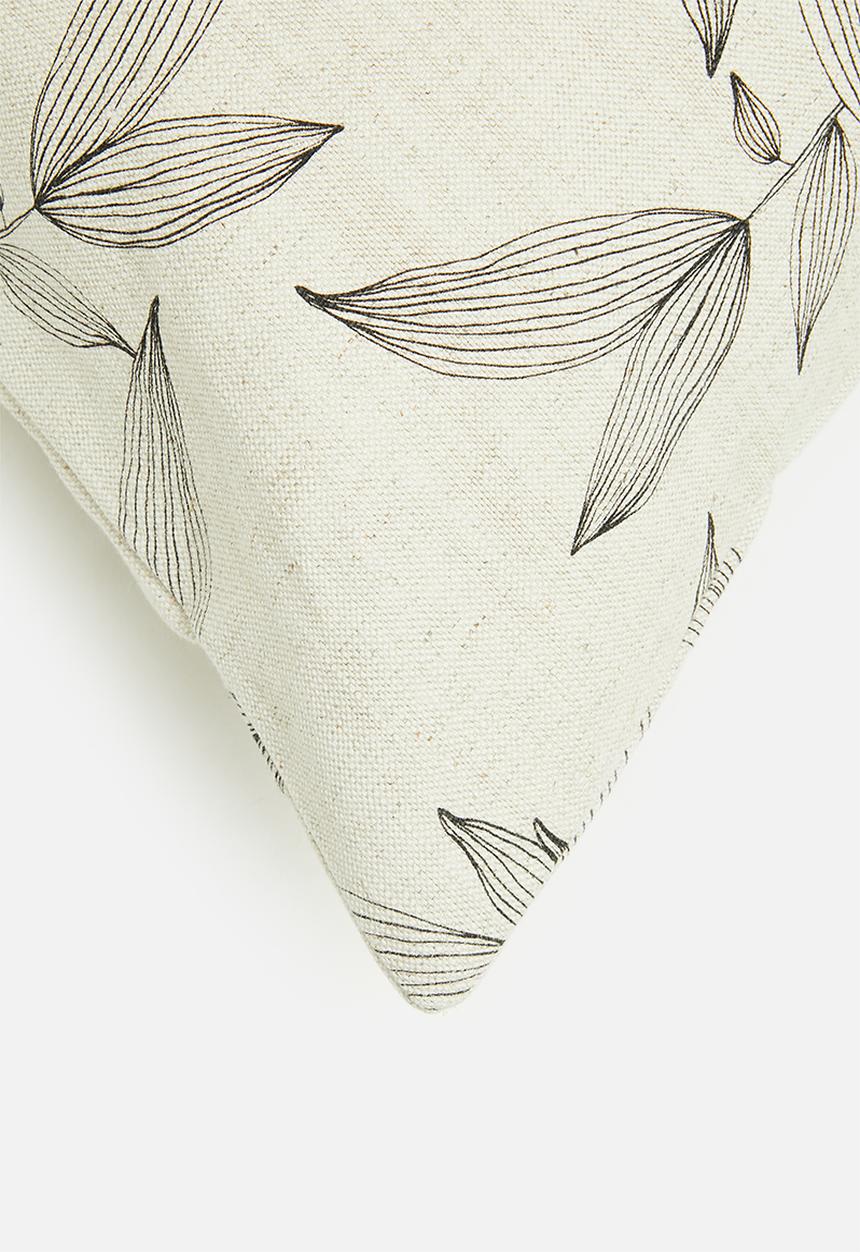 Sixth Floor - Sato cushion cover - black & neutral 