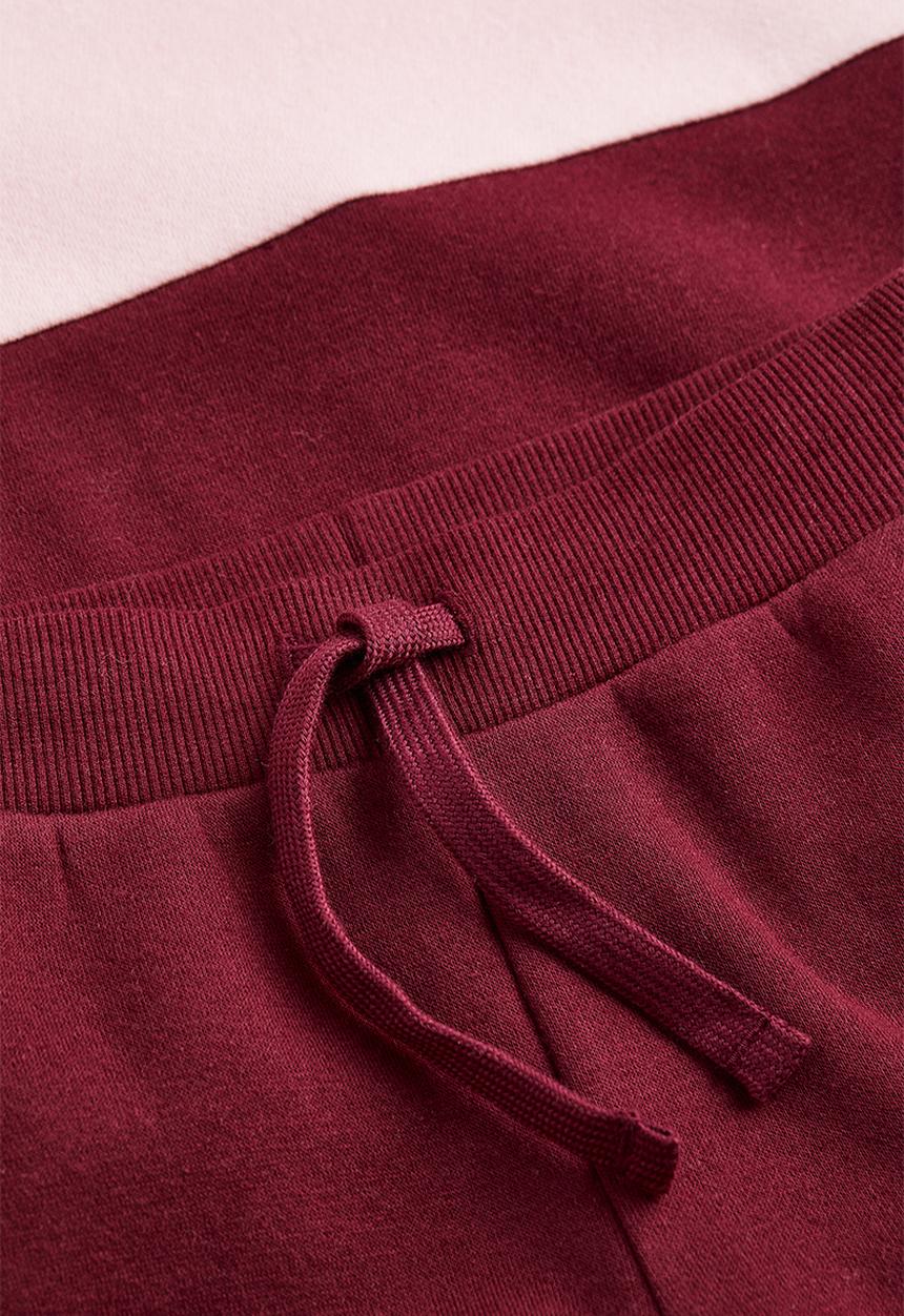 H&M - 2-Piece sweatshirt set - dark red/light pink