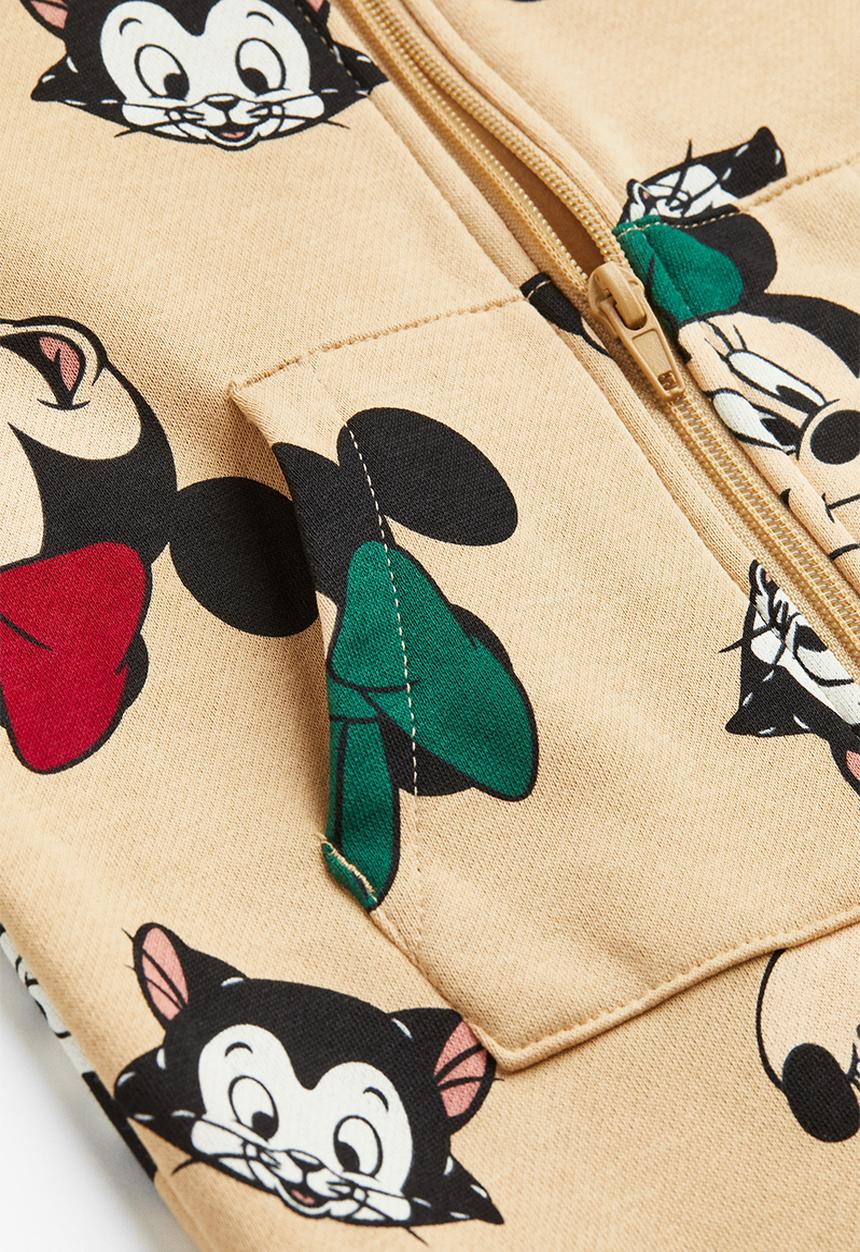 H&M - Patterned sweatshirt all-in-one suit - beige/minnie mouse