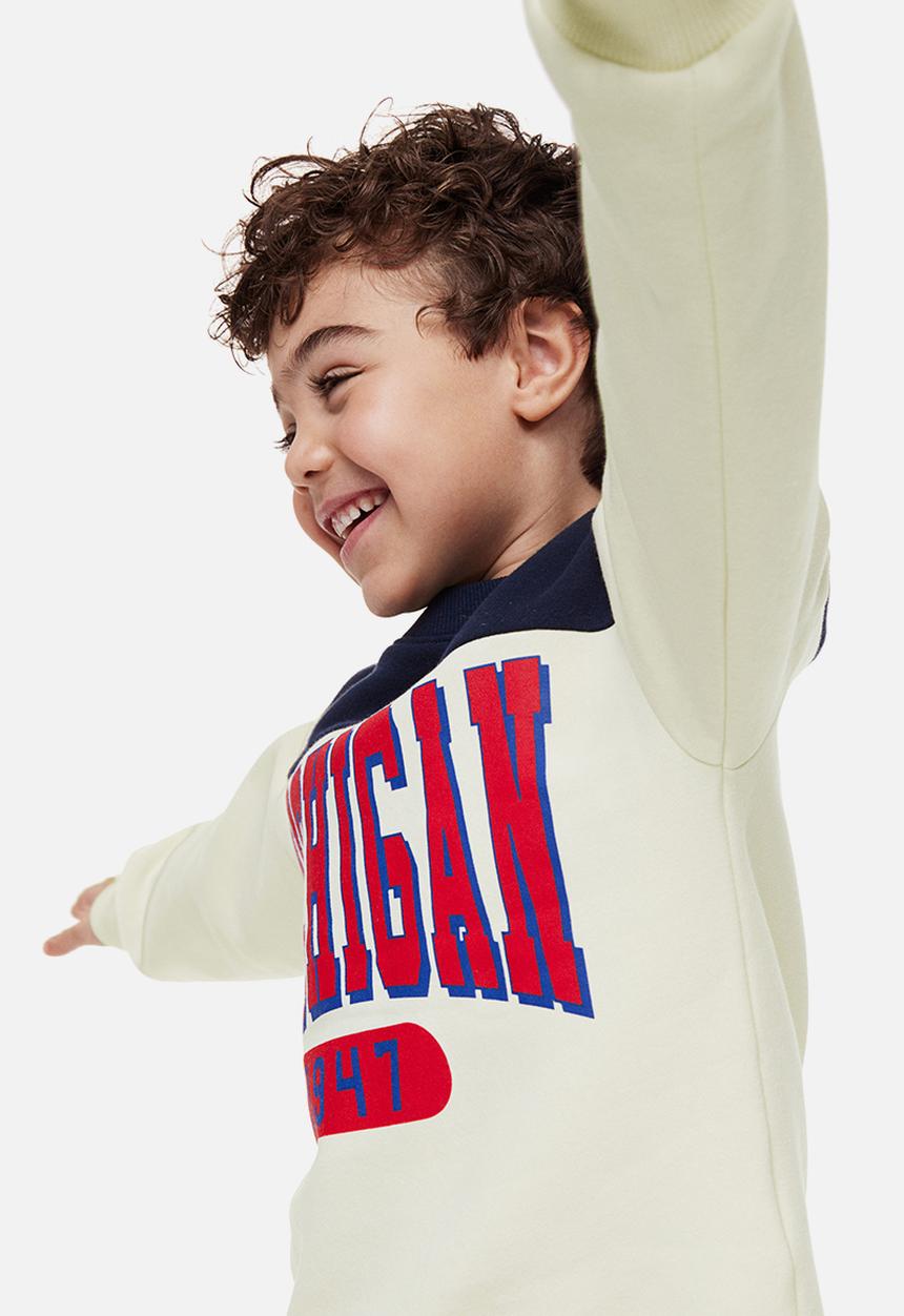 H&M - Oversized sweatshirt - natural white/block-coloured