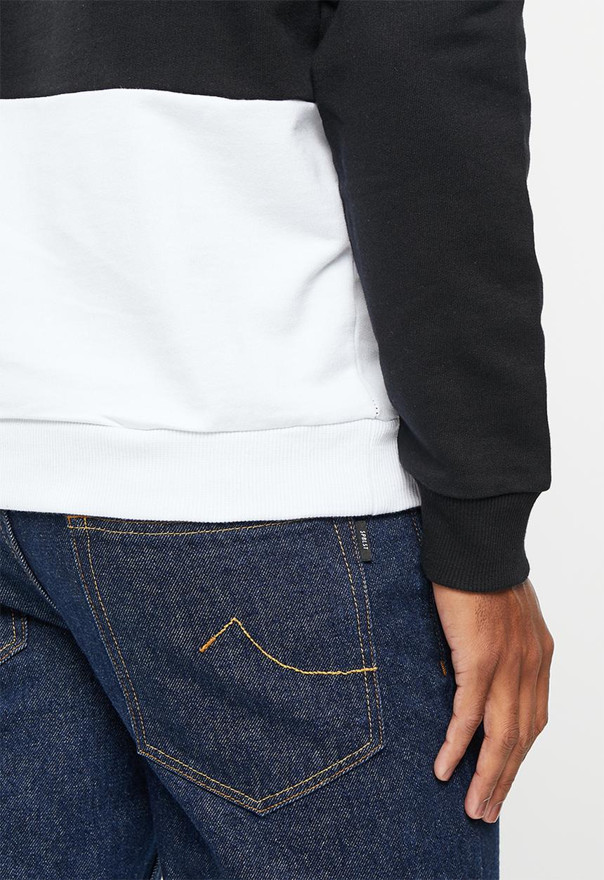 POLO - Men pjc hooded long sleeve sweat top - black