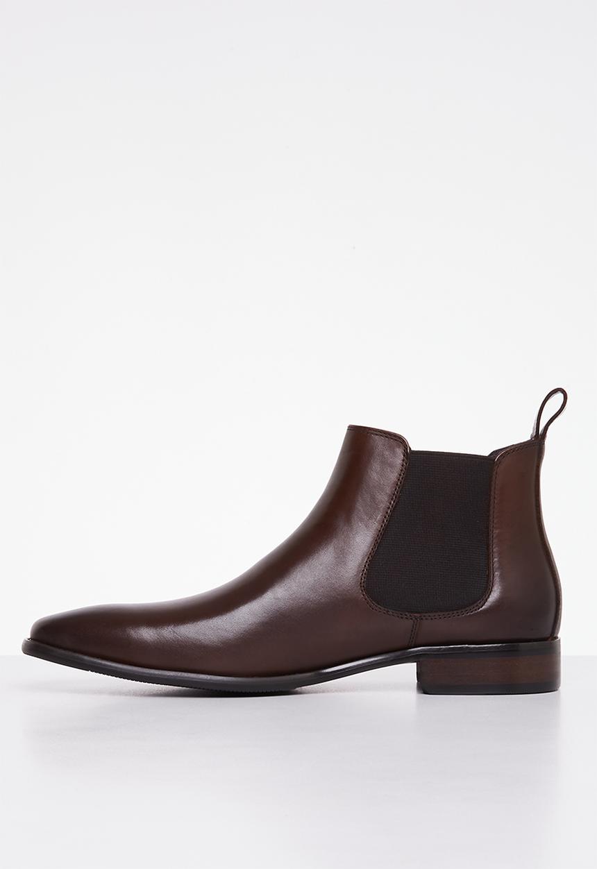POLO - Low rise chelsea leather boot - brown