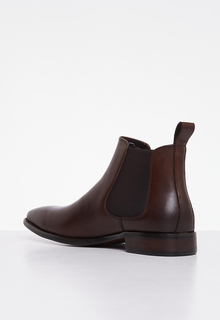 POLO - Low rise chelsea leather boot - brown