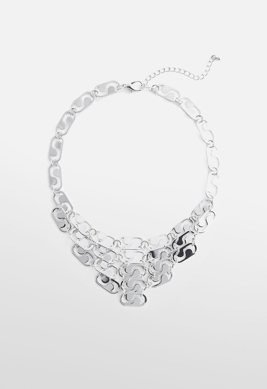 MANGO - Necklace telma - silver 