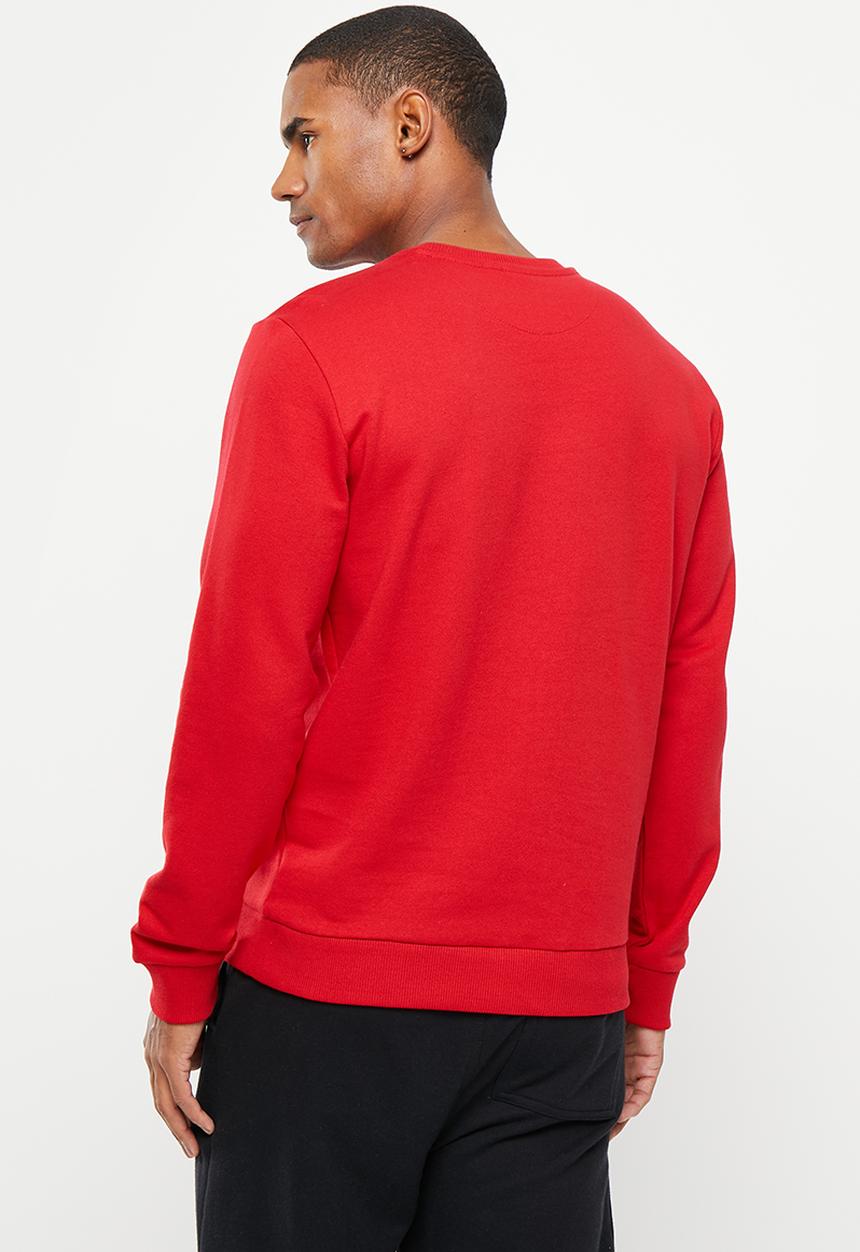 POLO - Mens crest logo sweater - red