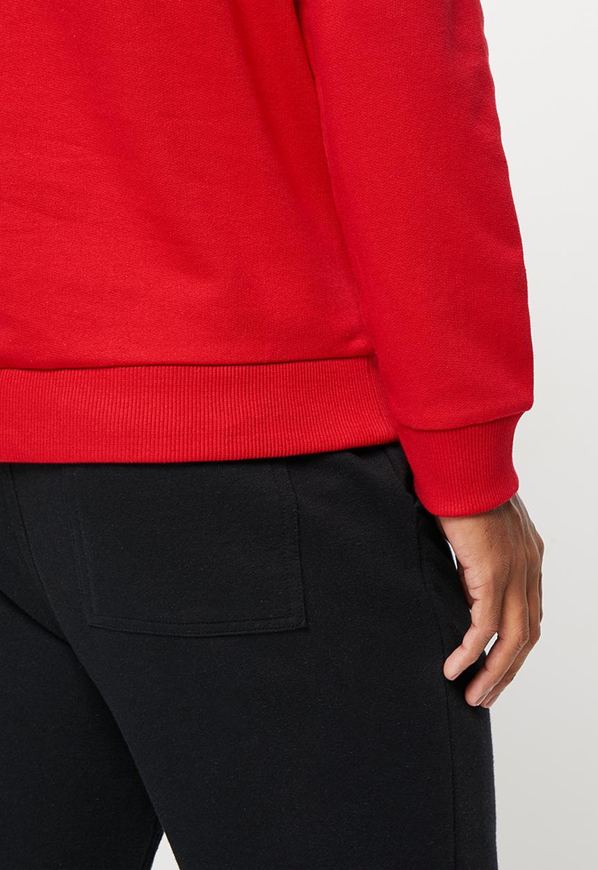 POLO - Mens crest logo sweater - red