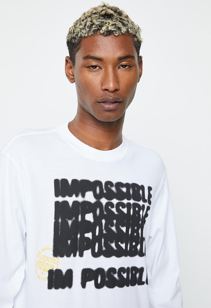 adidas Originals - New age long sleeve tee m - white