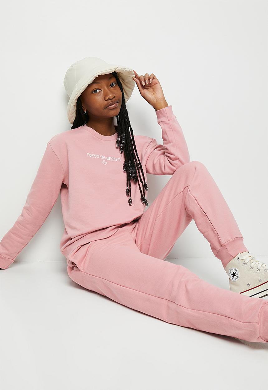 Rebel Republic - Girls tracksuit set - dusty pink