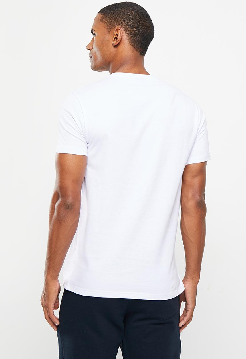 POLO - Mens crest logo short sleeve tee - white