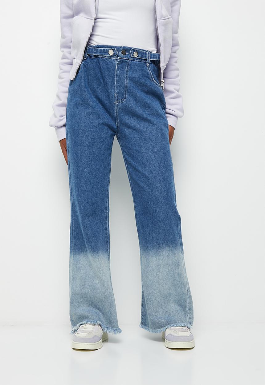 Pop Candy - Girls 2 tone jeans - blue