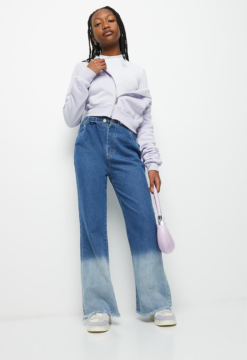 Pop Candy - Girls 2 tone jeans - blue