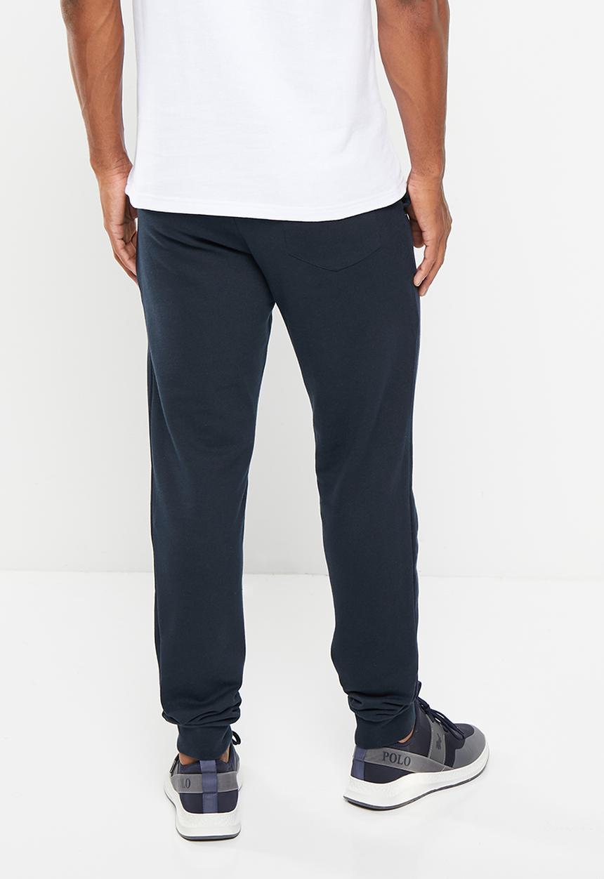 POLO - Mens crest logo jogger - navy