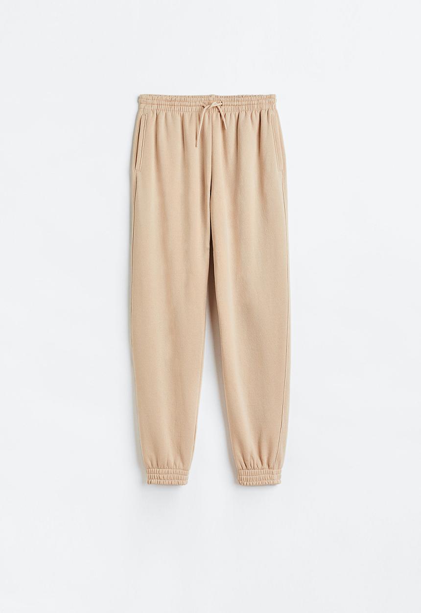 H&M - High-waisted joggers - beige