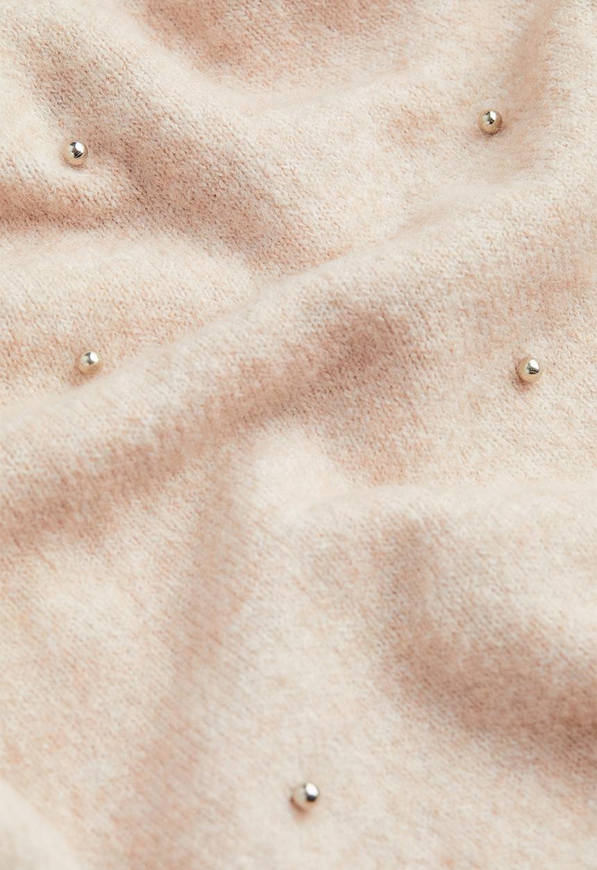 H&M - Beaded jumper - light beige