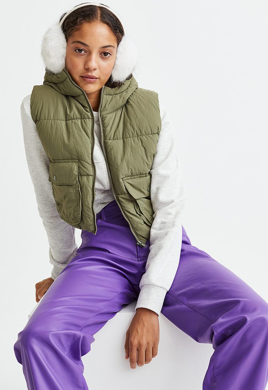 H&M - 90s straight trousers - purple