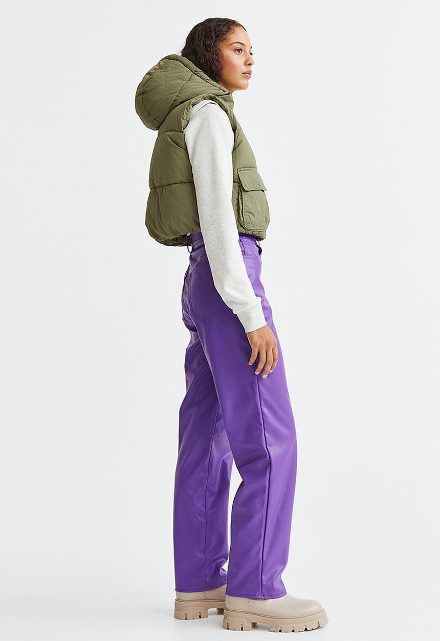 H&M - 90s straight trousers - purple