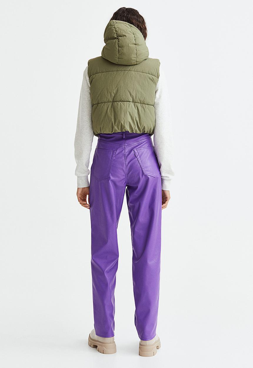 H&M - 90s straight trousers - purple