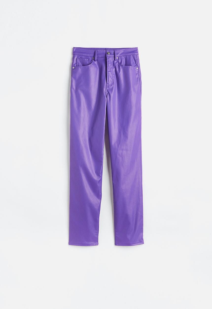 H&M - 90s straight trousers - purple
