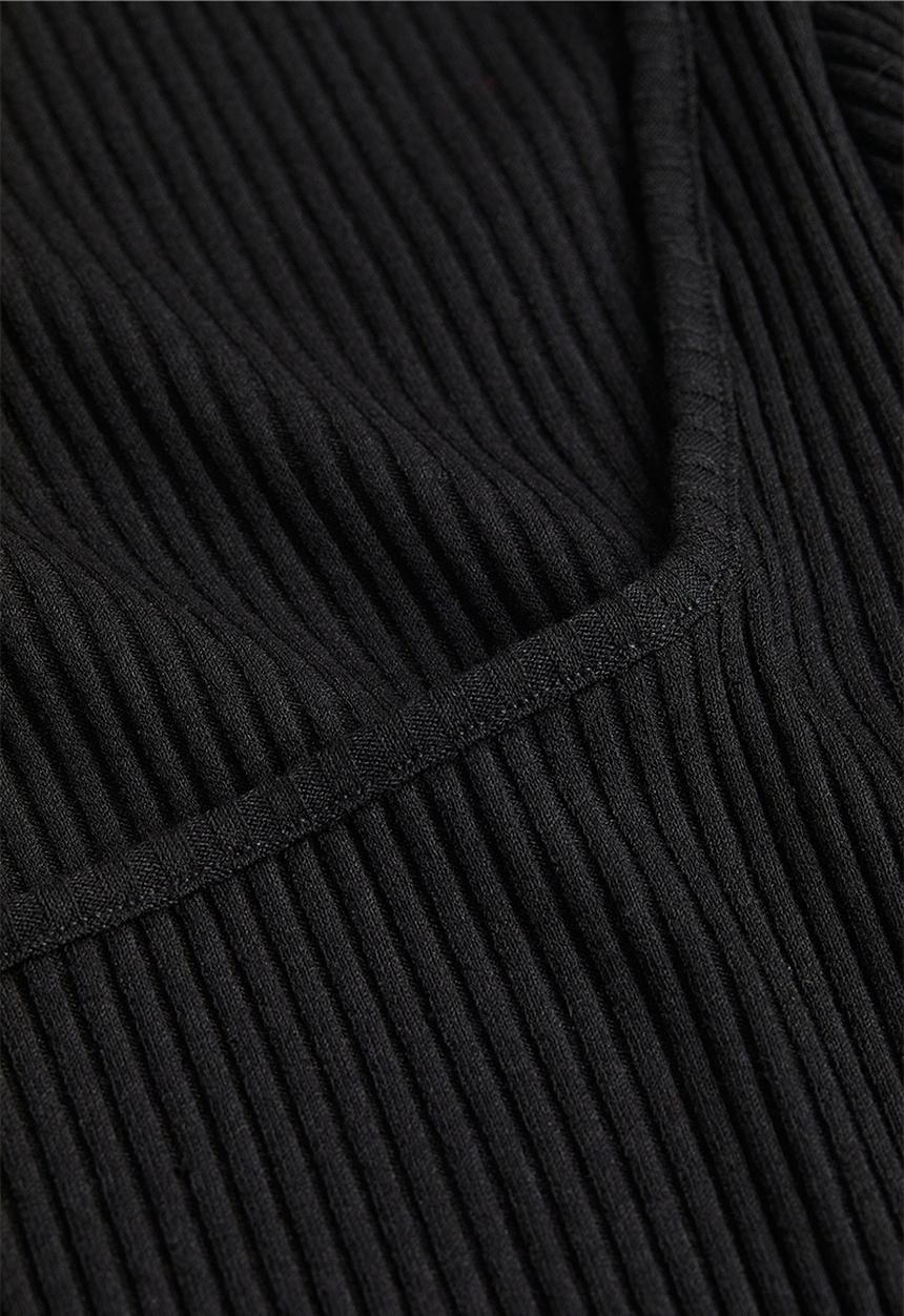 H&M - Ribbed top - black