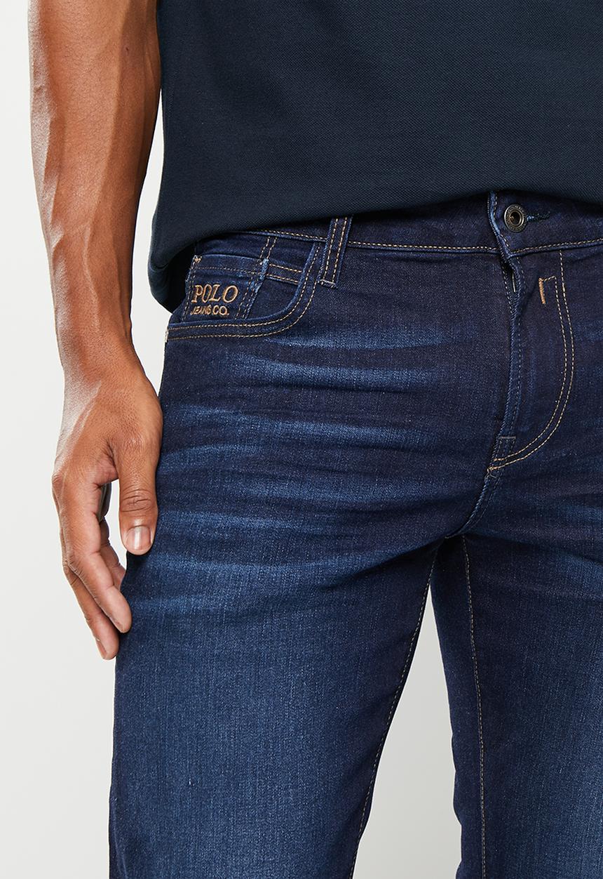 POLO - Men pjc straight leg denim - dark wash