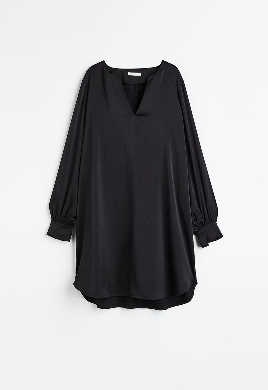 H&M - Satin dress - black I