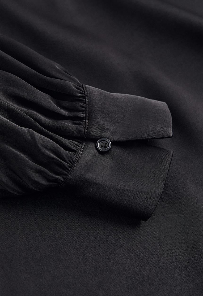 H&M - Satin dress - black I