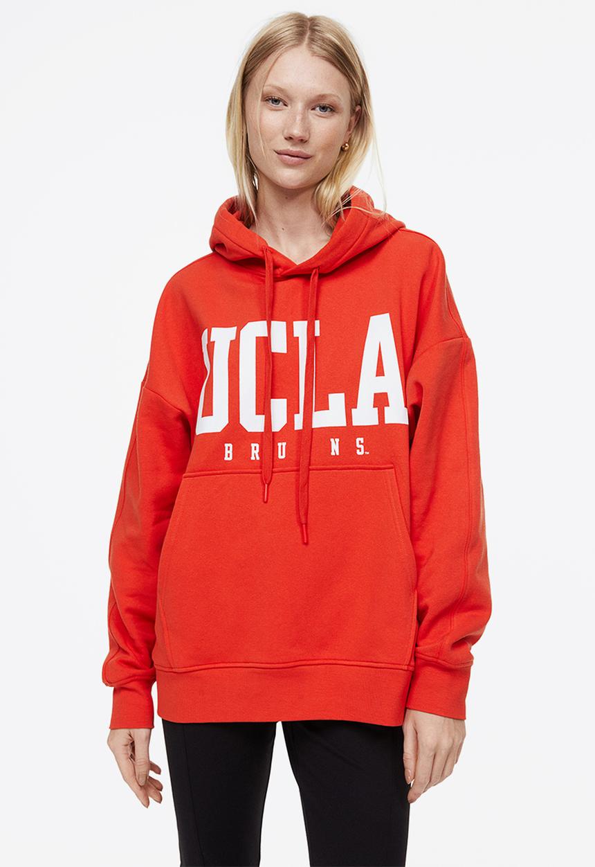 H&M - Oversized hoodie - orange/ucla bruins